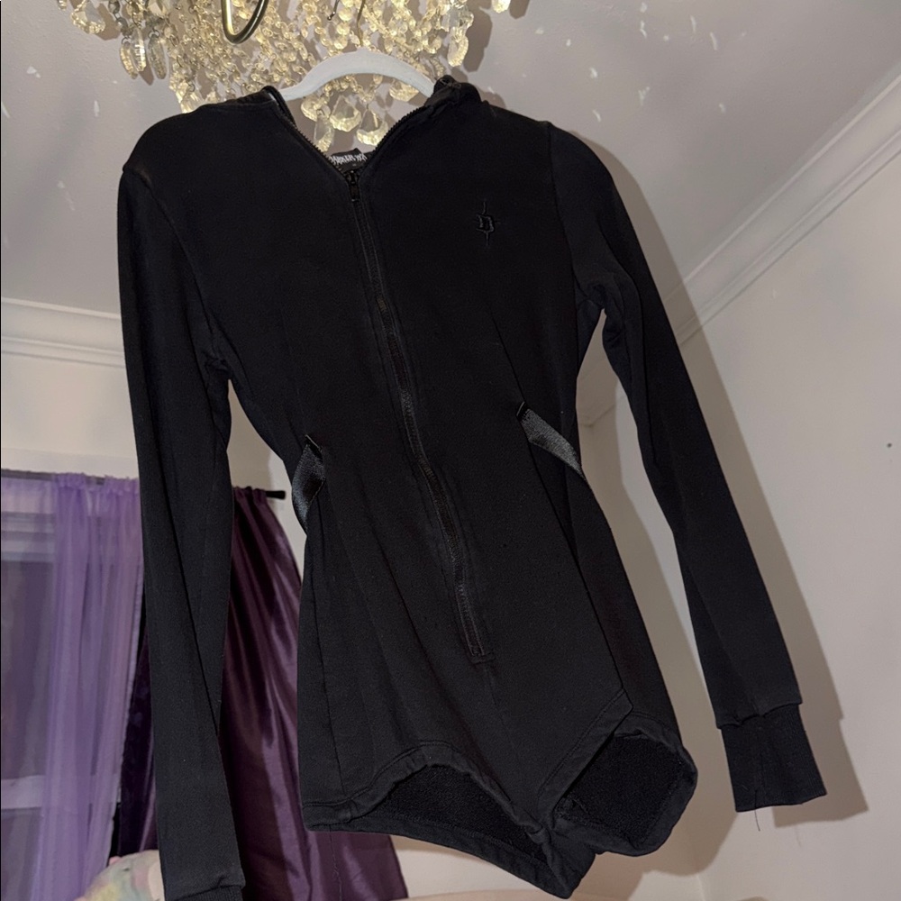 Elegant Black Long Sleeve Bodysuit